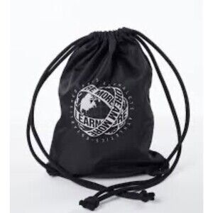 Alphalete Athletics Classic Drawstring Global Impact String Backpack Black